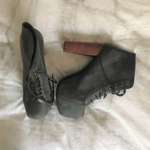 Original Jeffrey Campbell Lita Bootie Block Heel